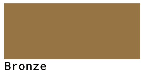 bronze color ral code.